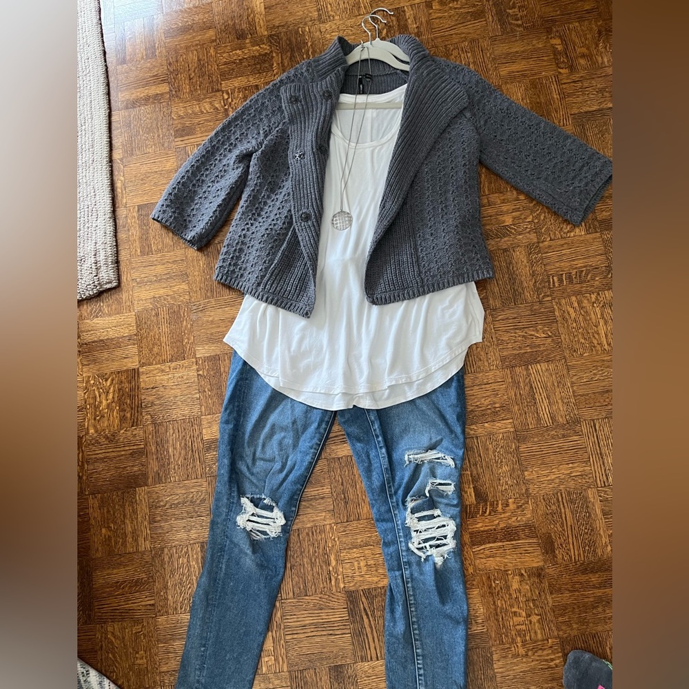 Knit crop sweater